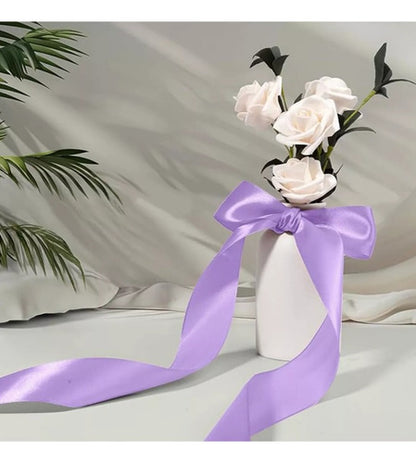 Rollo Cinta Satin Para Decoracion Ancho 4 Cm X 55 Metros