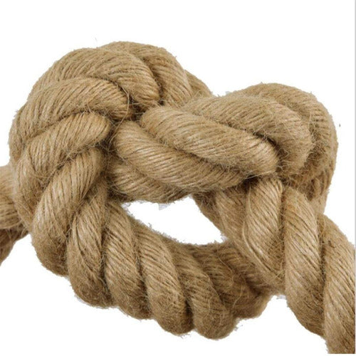 Cuerda Yute Natural Resistente 20 Mm X 2 Mts Decoración