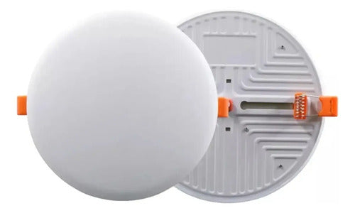 Panel Led 24w Redondo Incrustar Borde Infinito X10 Und