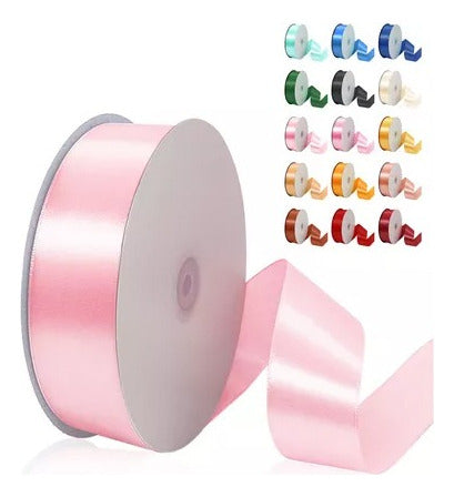 Rollo Cinta Satin Para Decoracion Ancho 4 Cm X 55 Metros