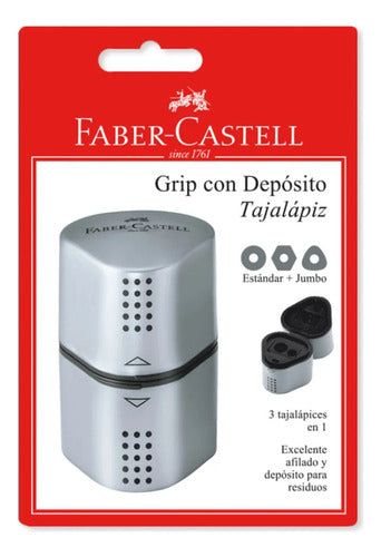 Tajalapiz Sacapuntas Faber Castell Grip Trio  X1 Unidad