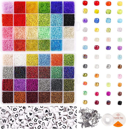 Kits Para Hacer Pulseras De Bricolaje Cuentas 35000 Piezas Surtidos 4 mm 7 mm
