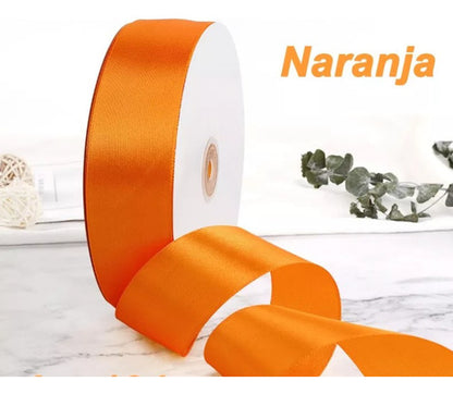 Rollo Cinta Satin Para Decoracion Ancho 4 Cm X 55 Metros