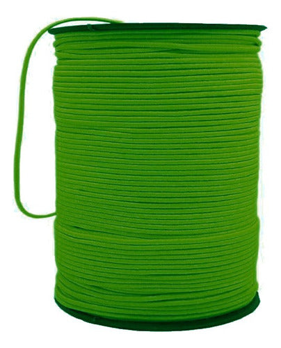 Cordon Caucho Elastico 3.0mm X 200 Mts Verde Redondo