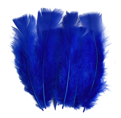 100 Plumas Decorativas Para Manualidades Disfraz Azul rey