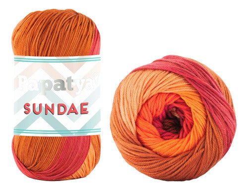 Lana Papatya Sundae 100% Acriica Tejido Ovillo 100g X 320 Mt