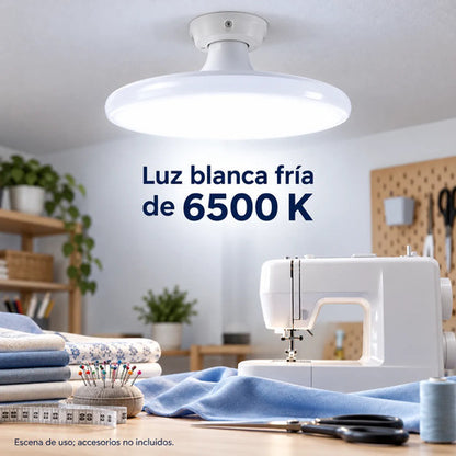 6 Bombillos Led Ufo Mercury 30w E27 Luz Fría 6500k 100-240v Blanco Frío