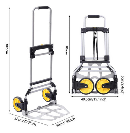 Carrito De Carga Plegable Tipo Zorra Capacidad 130 Kg