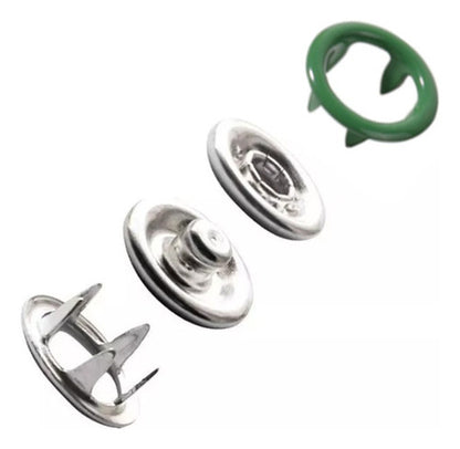 Broches A Presión Metálicos 9.5mm Para Ropa Tela X 100 Und
