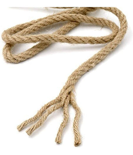 Cuerda Yute Natural Resistente 12 Mm X 10 Mts Decoración