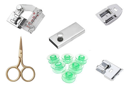 Kit De Costura Para Familiar Tijera, Pies Carreteles X11 Pzs
