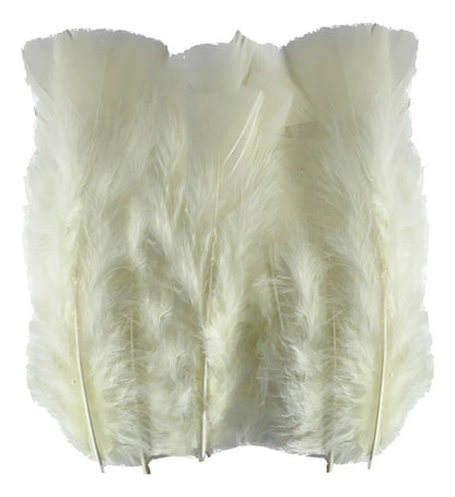 100 Plumas Decorativas Para Manualidades Disfraz Crema