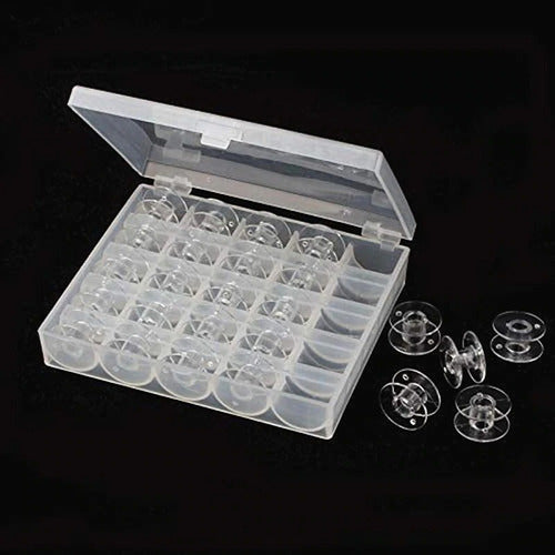 Caja Organizador De Bobina + 25 Carreteles Costura