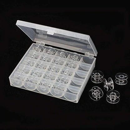Caja Organizador De Bobina + 25 Carreteles Costura