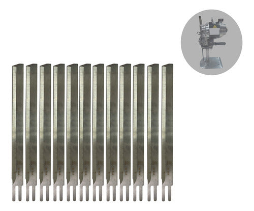 Cuchillas Maquina Corte Tela Vertical 8 Pulgadas X12 Unid