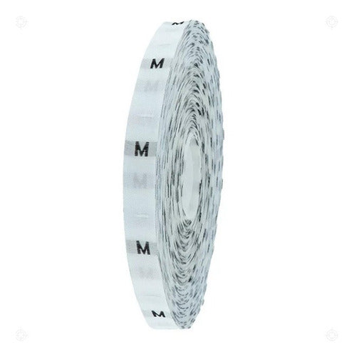 Talla Bordada Para Confeccion Ancho 12mm X 50metros Talla M