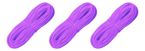 3 Madeja Mimbre Tubo Plastico Pvc Para Tejer X 120m