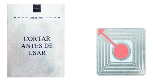 Etiqueta Tag Textil Antihurto Radiofrecuencia X 500und Blanco