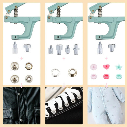 Broches Plásticos De Presión T5 Kit 300 Juegos Con Alicate