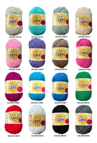 16 Madejas Lana Libra Felicidad Acrílica 454gr X 942 Metros