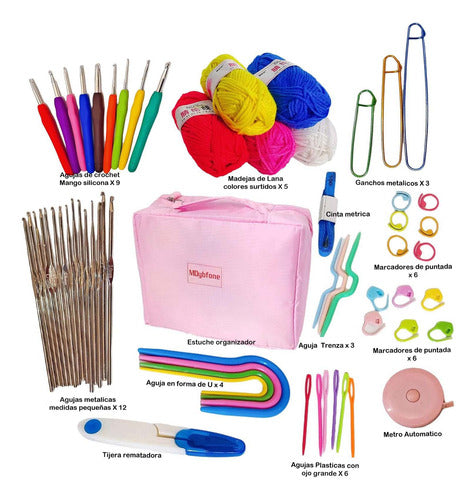 Kit De Agujas De Ganchillo Y Accesorios Para Tejer