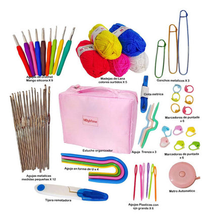 Kit De Agujas De Ganchillo Y Accesorios Para Tejer