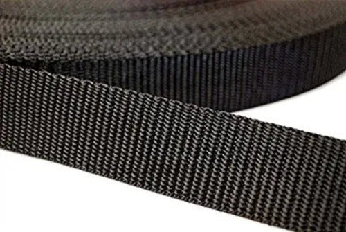 Cinta Reata 2.5 Cm Correa Mochila Bolso Polipropileno X 50m Negro
