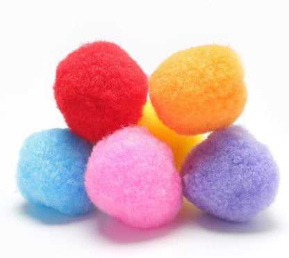 Pompones Para Manualidades 40 Mm X300 Und Colores Surtidos