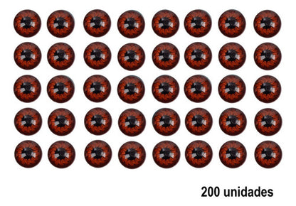 Ojos De Plástico Para Muñecos 9mm Muñequería  X 200unidades