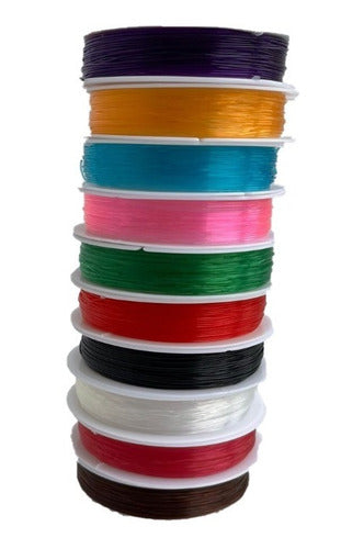 Hilo Elástico Colores Para Pulseras Bisutería 0.06 Mm X10und Default Title