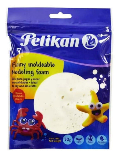 Foamy Moldeable 50 Gr Pelikan Blanco X10 Und