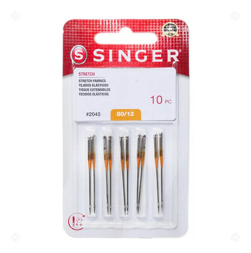 Agujas Singer Maquina De Coser Familiar 2045 Punta Bola