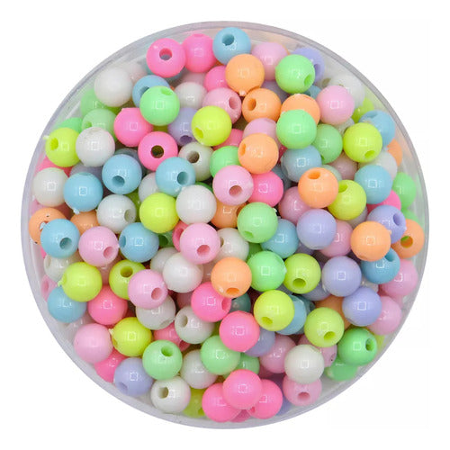 Bolitas Plasticas Colores Pastel 6mm 50 Gramos Default Title