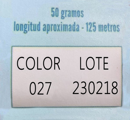 Lana Nube Acrilica Madeja De 50 Gramos 125 Metros
