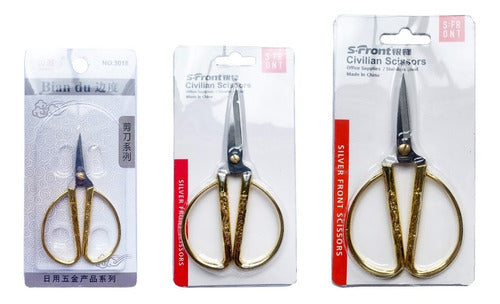 Kit De 3 Tijeras Herramienta Bisutería Fabricada En Acero