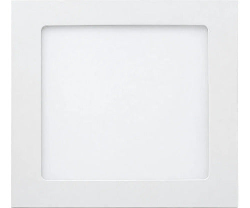 Panel Led Cuadrado 12w Blanco Frío 17x17cm Mercury Titanium 110v