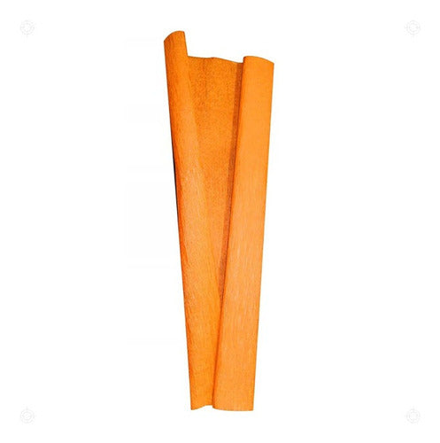 Papel Crepe Para Manualidades Decoracion X 10 Unid Naranja