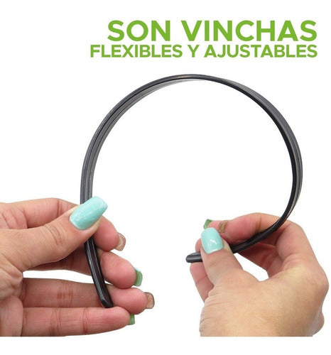 Diademas Balacas De 1 Cm Para Decorar Por 48 Unidades