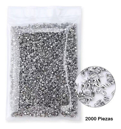 Perlas Para  Maquina Remachadora 8mm X 2000 Unidades