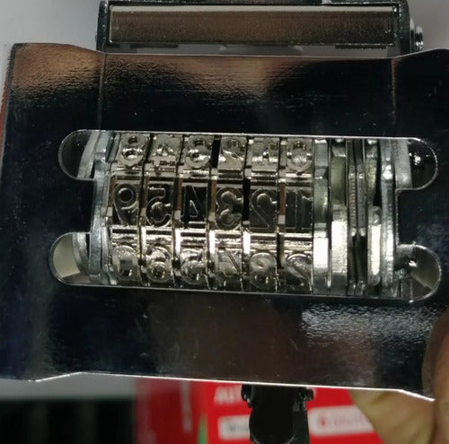 Numerador Automático Metálico 6 Digitos (penmax) Color Del Exterior Plateado