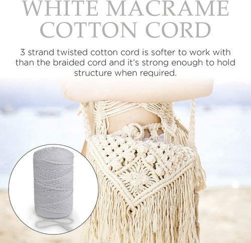 Hilo De Algodón Para Tejer Macramé 6mm