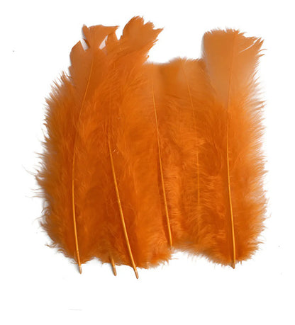 100 Plumas Decorativas Para Manualidades Disfraz Naranja