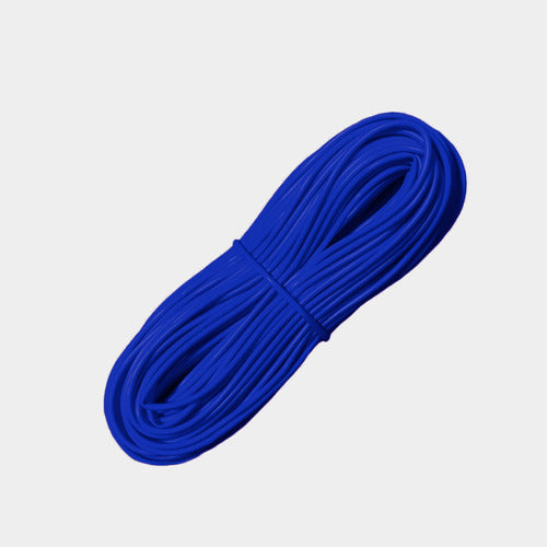 Madeja Mimbre Cordón Tubo Plástico Pvc Para Tejer X 40metros Azul