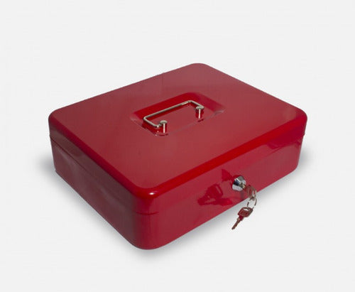 Cajilla De Seguridad Metálica 30x24x9 Cm Con Llave