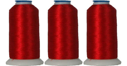 3 Hilos Para Bordar En Maquina Bordadora 2500yd
