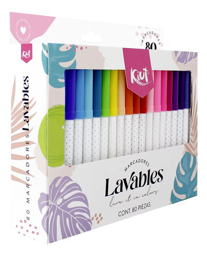 Marcadores Lavables Kiut X 80 Und