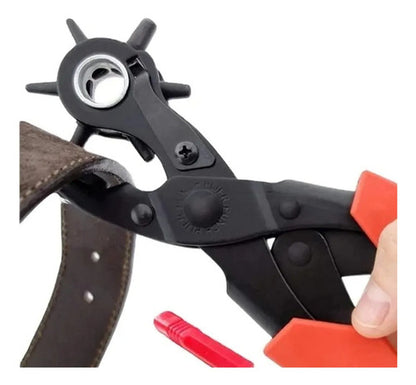 Perforadora De Cuero Sacabocados Pinza Giratoria Cinturones