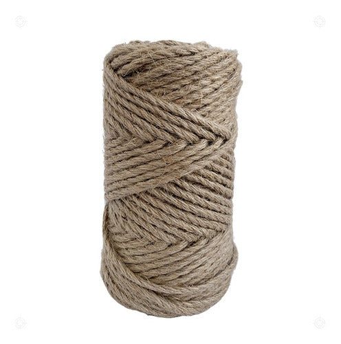 Cuerda Yute Natural Resistente 4.5 Mm X 50 Mts Decoración
