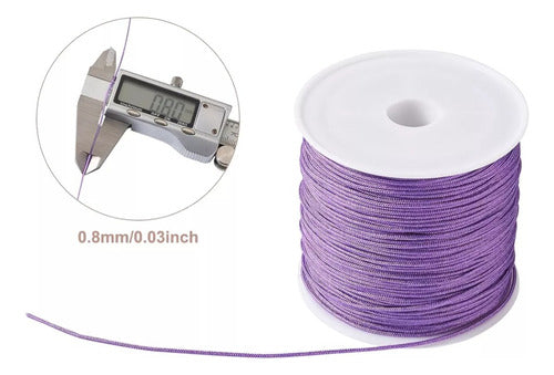 Hilo Chino Para Bisuteria Manillas 0.8 Mm X Rollo 100metros
