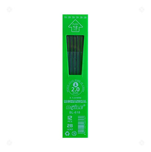 Repuesto Minas Para Portaminas 2.0mm Grafito Lápiz Gipao